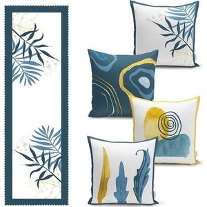 Set 4 ks povlaků na polštář a běhounu na stůl – Mila Home obraz