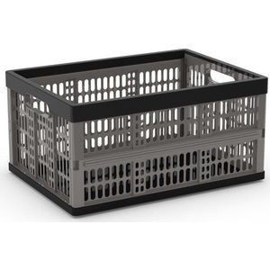 Šedý plastový úložný box 47, 5x34, 5x23, 5 cm Folding Crate – KIS obraz