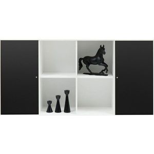 Černo-bílá nástěnná komoda Hammel Mistral Kubus, 136 x 69 cm obraz