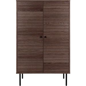 Tmavě hnědá skříňka v dekoru dubu 80x130 cm Kyoto – House Nordic obraz