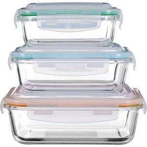 Skleněno-silikonové dózy na potraviny 3 ks Freska – Premier Housewares obraz