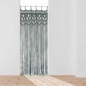 Černý závěs do dveří 90x200 cm Macarena – douceur d'intérieur obraz