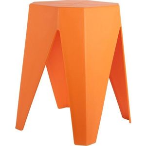 Oranžová plastová stolička Cherish – Leitmotiv obraz