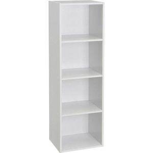 Bílá knihovna 30x106x24 cm Cube – Casa Selección obraz