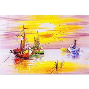 Skleněný obraz 70x50 cm Sunset – Wallity obraz