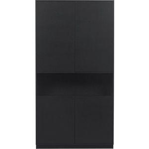 Černá modulární skříňka z borovicového dřeva 110x210 cm Finca – WOOOD obraz