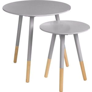 Kulaté odkládací stolky v sadě 2 ks Viborg – Premier Housewares obraz