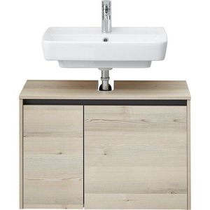 Závěsná skříňka bez umyvadla v dekoru borovice v přírodní barvě 53x80 cm Quickset 393 – Pelipal obraz