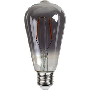Teplá LED filamentová žárovka E27, 2 W Plain Smoke – Star Trading obraz