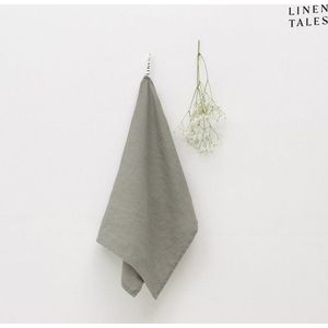 Lněná utěrka 45x65 cm Khaki – Linen Tales obraz