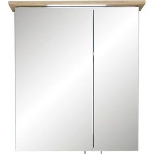Zelená závěsná koupelnová skříňka se zrcadlem 60x72 cm Set 963 - Pelipal obraz