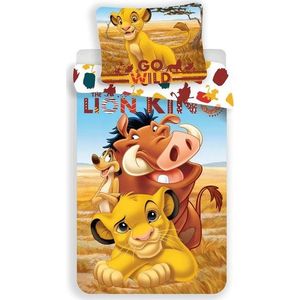 Bavlněné dětské povlečení na jednolůžko 140x200 cm Lion King – Jerry Fabrics obraz