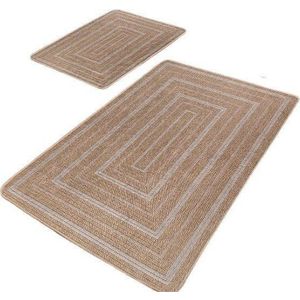 Hnědé koupelnové předložky v sadě 2 ks 60x100 cm – Mila Home obraz