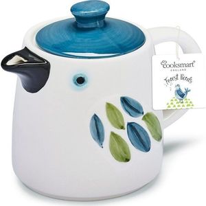 Modro-bílá keramická konvice na čaj Forest Birds – Cooksmart ® obraz