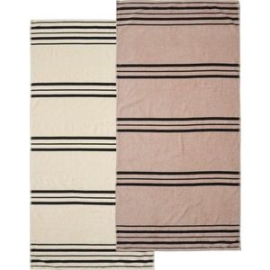 Béžová plážová osuška 75x150 cm Banded Stripe – Catherine Lansfield obraz