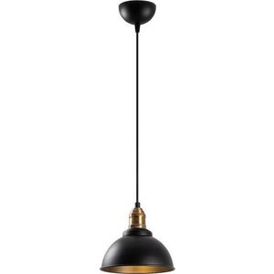 Černé závěsné svítidlo s kovovým stínidlem ø 21 cm Varzan – Opviq lights obraz
