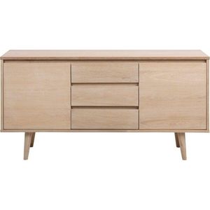 Nízká komoda v dekoru dubu v přírodní barvě 150x75 cm Nagano – Actona obraz