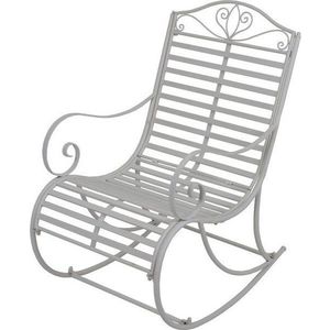 Bílé kovové zahradní křeslo Tambo - Garden Pleasure obraz