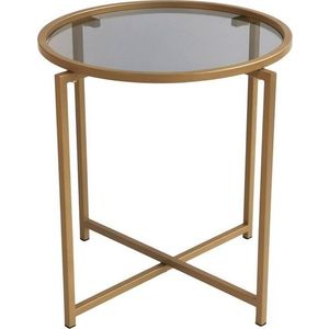 Kulatý odkládací stolek ø 50 cm Gold – Neostill obraz