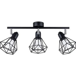 Černé stropní svítidlo ø 10 cm Varpu – Nice Lamps obraz