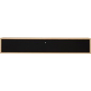 TV stolek v dekoru dubu v černo-přírodní barvě 133x22 cm Mistral – Hammel Furniture obraz