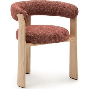 Jídelní židle z jasanového dřeva v přírodní barvě/v terakotové barvě Granite – Kave Home obraz