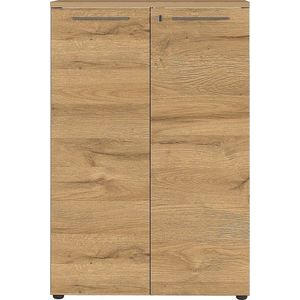 Antracitová přírodní skříňka v dekoru dubu 80x120 cm Agenda – Germania obraz