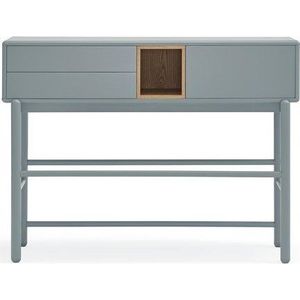 Modro-šedý konzolový stolek 35x120 cm Corvo – Teulat obraz