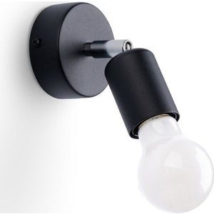 Černé nástěnné svítidlo ø 6 cm Brando – Nice Lamps obraz
