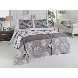 Lehký bavlněný přehoz přes postel na dvoulůžko Belezza Grey, 200 x 230 cm obraz