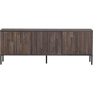 Hnědý TV stolek v dekoru jasanu 150x56 cm Gravure – WOOOD obraz