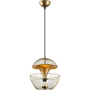 Závěsné svítidlo ve zlaté barvě s kovovým stínidlem ø 30 cm Telmander – Opviq lights obraz
