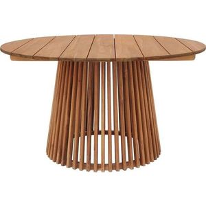 Kulatý zahradní jídelní stůl z teakového dřeva ø 120 cm Lorca – House Nordic obraz