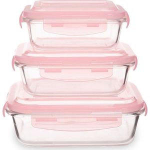 Skleněné dózy na potraviny 3 ks Freska – Premier Housewares obraz