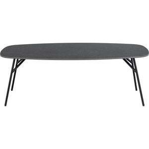 Černý konferenční stolek s keramickou deskou 60x120 cm Caracas – Actona obraz