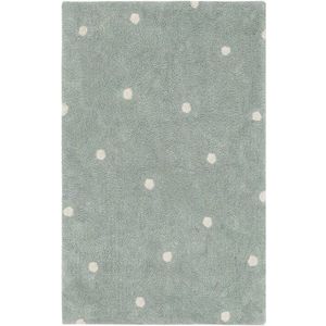 Pratelný ručně tkaný bavlněný dětský koberec v mentolové barvě 100x150 cm Mini Dot Blue Sage – Lorena Canals obraz
