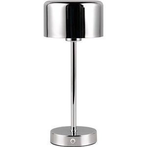 LED stmívatelná stolní lampa v leskle stříbrné barvě (výška 30 cm) Jeff – Trio obraz