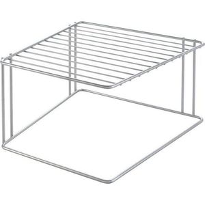 Ocelová přídavná polička ve stříbrné barvě 25x25 cm Boxe – Metaltex obraz
