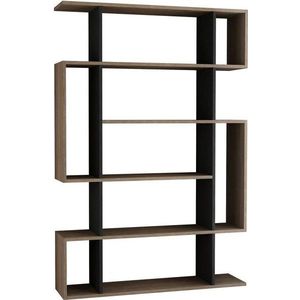 Antracitová/přírodní knihovna v dekoru dubu 108, 5x161 cm Mito – Homitis obraz