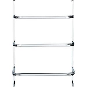 Stříbrný samodržící věšák na ručníky Wenko Towel Holder Chrome, 21 x 54 cm obraz