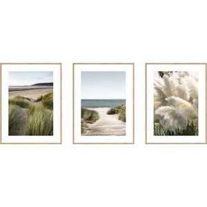 Obrazy v sadě 3 ks 30x40 cm Beach – knor obraz