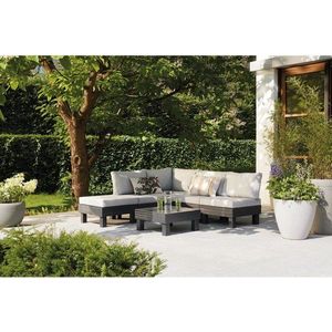 Šedý zahradní lounge set pro 4 Cantara – Keter obraz