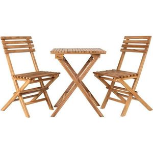 Zahradní jídelní set v přírodní barvě pro 2 Cuenca – House Nordic obraz