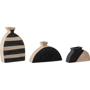 Sada 3 terakotových váz Bloomingville Nezha, výška 23 cm obraz