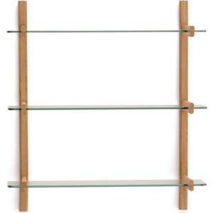 Skleněný modulární policový systém v přírodní barvě 90x98x30, 5 cm Sitra – Kave Home obraz