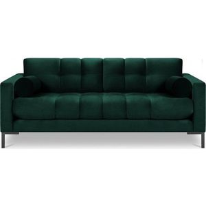 Tmavě zelená sametová pohovka Cosmopolitan Design Bali obraz