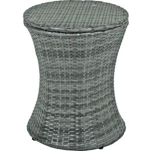 Kulatý zahradní barový stolek z umělého ratanu ø 45 cm Mumbai – Garden Pleasure obraz
