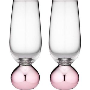 Sklenice na sekt v sadě 2 ks 250 ml Astrid Rose - Ladelle obraz