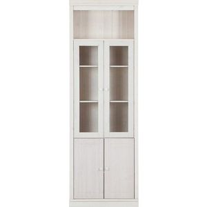 Bílá vitrína z borovicového dřeva 74x223 cm Anita – Støraa obraz