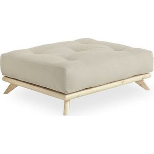 Podnožka Karup Design Senza Natural Clear/Beige obraz